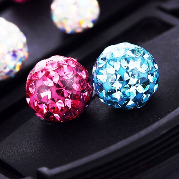 

1pc 16g кристалл ferido шары круговой штанга подкова cbb ferido эпоксидной перегородка кольцо нос губной козелка пирсинг ювелирные изделия, Slivery;golden