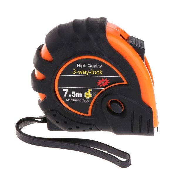 

multifunctional household measuring tool 3m 5m 7.5m retractable tape measure 3-way locking metric rubber tape measure