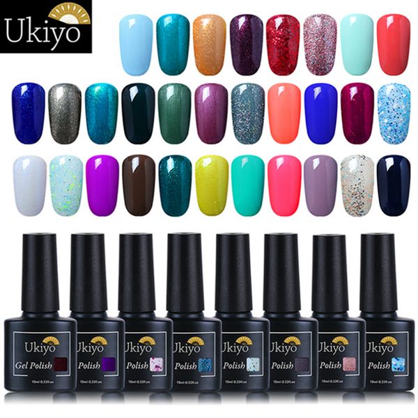 

ukiyo 10ml pure color gel nail polish uv led long lasting nail gel polish diy nail art manicure gelpolish pick 1 from 241 colors