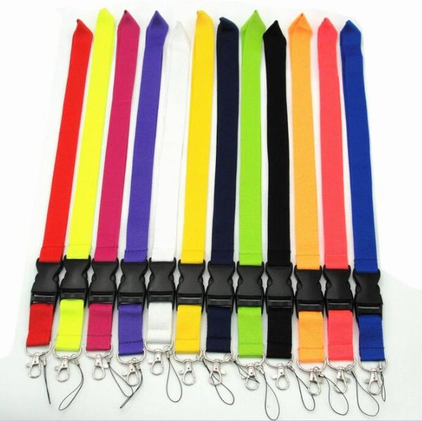 500 estilos de logotipo personalizado Cordão disponível Alça de pescoço Cartão de identificação Pendure uma corda Fivela Pulso para celular Cadeia de caracteres do telefone celular Chaveiro NeckStrap