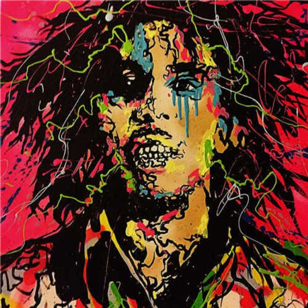 

alec monopoly oil painting on canvas graffiti art wall decor bob marley wall art handcrafts /hd print 191009