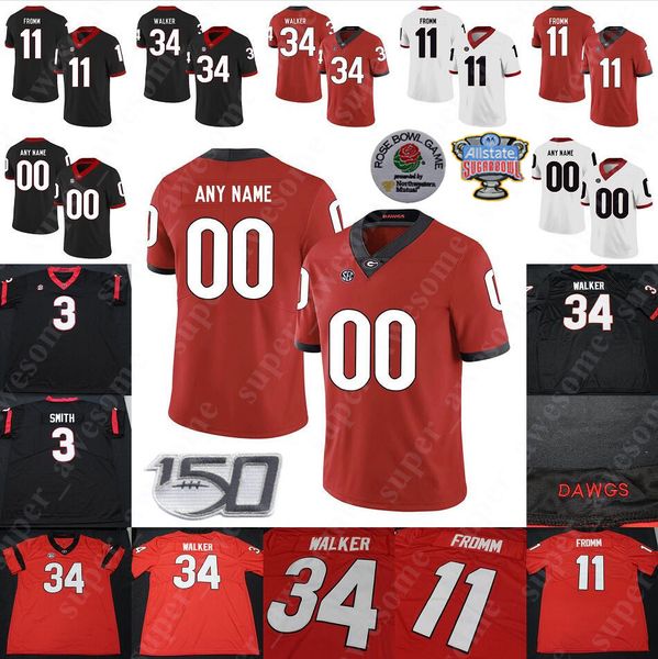 

Georgia Bulldogs Football Jersey Kearis Jackson Michail Carter Jeremiah Holloman Azeez Ojulari Charlie Woerner Jaden Hunter Keyon Richardson