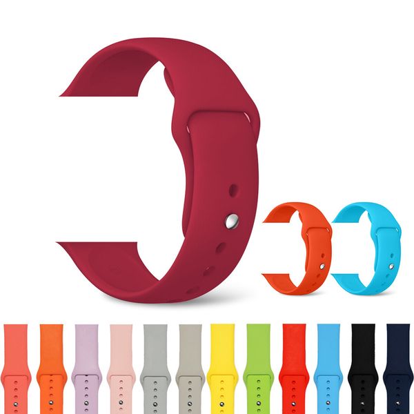 

for apple watch band silicone bands replacement wrist strap watchband for iwatch series 5 4 3 2 1 one