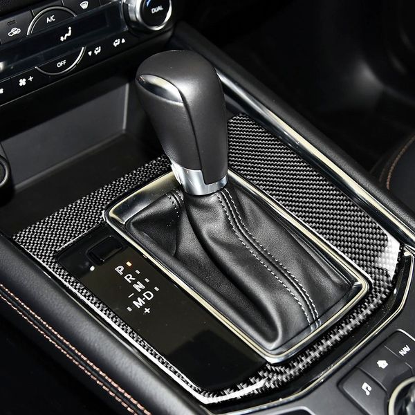 

carbon fiber for mazda cx-5 cx 5 cx5 2018 2017 inner gear shift box panel frame cover trim stall decoration sticker accessories