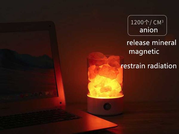 2019 Usb Crystal Light Natural Himalayan Salt Lamp Led Lamp Air Purifier Mood Creator Indoor Warm Light Table Bedroom Lava Lamp