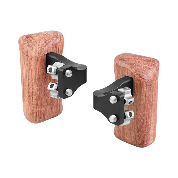

camvate reversible wooden hand grip medium size with 1/4"-20 thumbscrew knob (left & right) item code: c2220