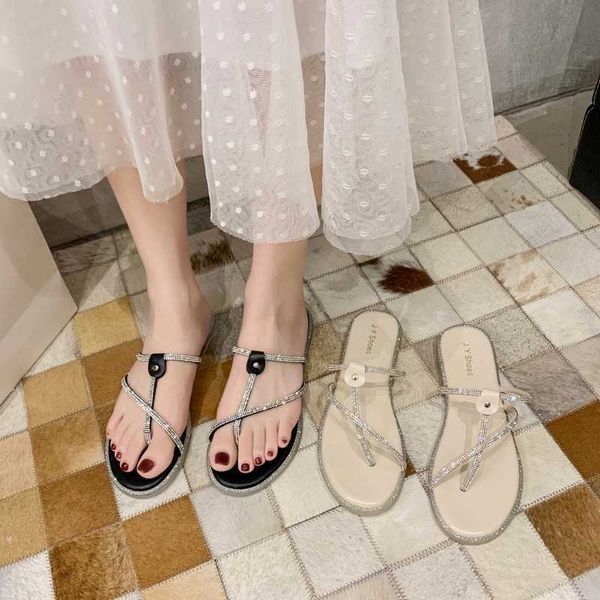 

fashion womens shoes 2020 low sandals woman leather clear heels suit female beige flip flops platform low-heeled, Black