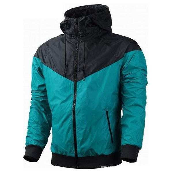 

fall thin brand windrunner men women sportswear waterproof fabric men sports jacket fashion zipper hoodie plus size 3xl, Black;brown