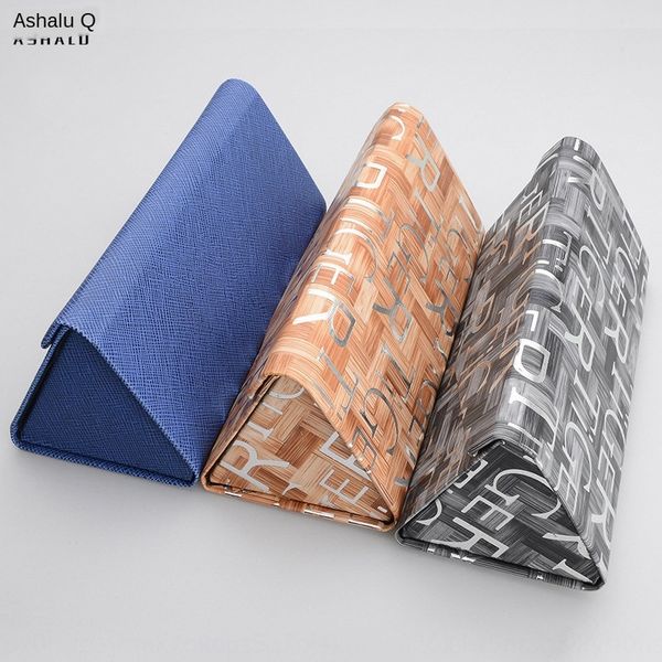 

creative case case storage letter handmade triangle glasses 2020 folding sunglasses box plain mirror storage box