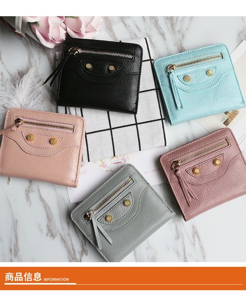 

2018 новая мода подлинная кожаный бумажник леди бренд кошельки роскошные кошельки для леди короткий дизайн повседневный стиль кожа waller