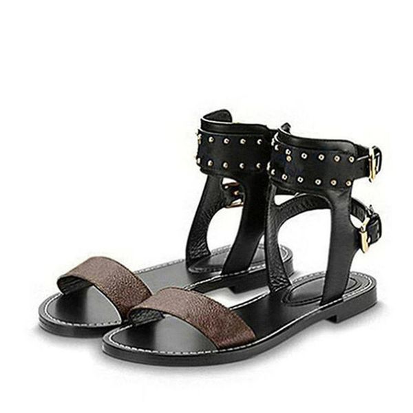 

luxury women nomad sandals summer ladies canvas gladiator style flats sandal black golden sandals for party fashion ladies shoes q51