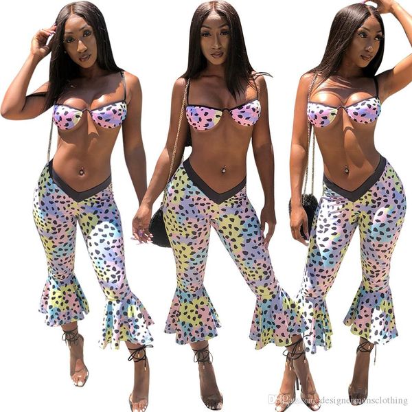 

sexy ruffer женщины тощий костюмы лето полька 2pcs повседневные костюмы пляж мода printed одежда, White