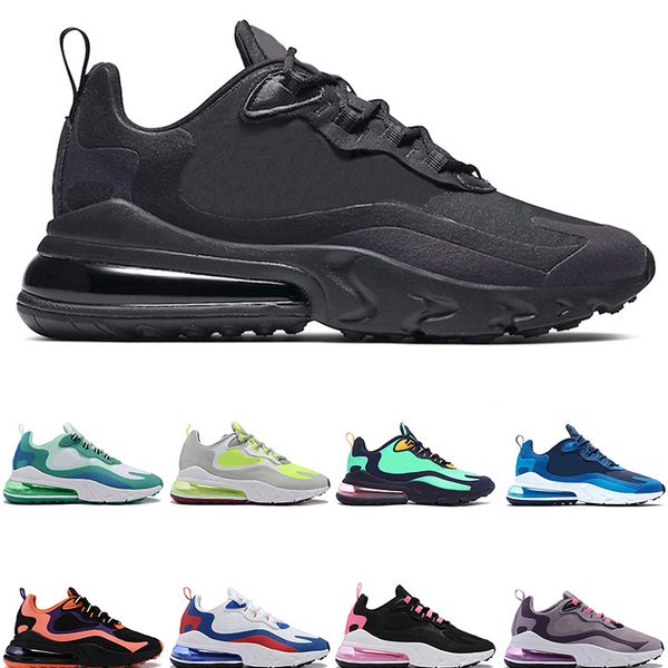 

270 реагируют мужские кроссовки серый и оранжевый в моей чувствует беленой коралловые 2020 оптические тройные черные мужчины женщины trainer, White;red