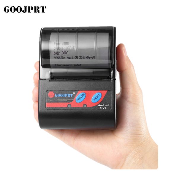 

goojprt мини портативный 58 мм термальный квитанционный принтер небольшой bluetooth термальный текстовый принтер для мобильных телефонов and