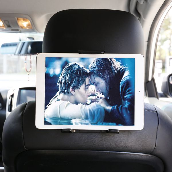 

2-in-1 abs tablet and cellphone adjustable universal car holder car cradle for mobile devices up to 10 inches