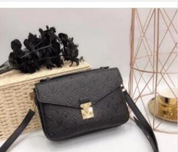 

19 новый высокое качество кожа дизайнер женщин сумки плеча мешки crossbody сумки сумка, Black;gray