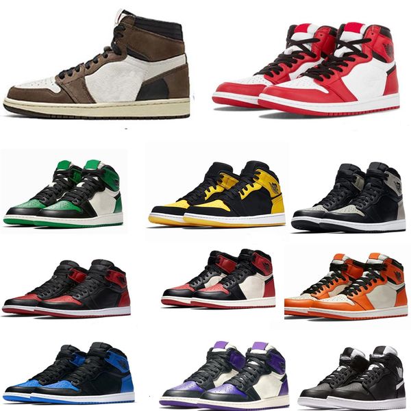 

1 high og travis scotts basketball spiderman unc mens homage to home royal blue men sport designer sneakers trainers outdoor shoes