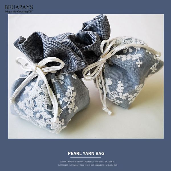 

20pcs white plum blossom yarn gift bag diy candy box baby shower wedding decoration christmas gift festival accessories