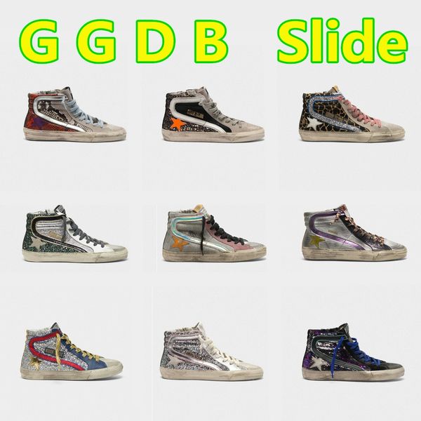 

Italy deluxe brand 13 ggdb lide equin golden uper tar goo e high neaker men and women ggdd gdb do old port dirty hoe boot, Black;brown