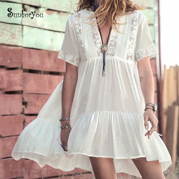 

white beach dress tunic for beach saida de praia bikini cover up vestido playa 2019 bathing suit cover ups kaftan pareos, Blue;gray