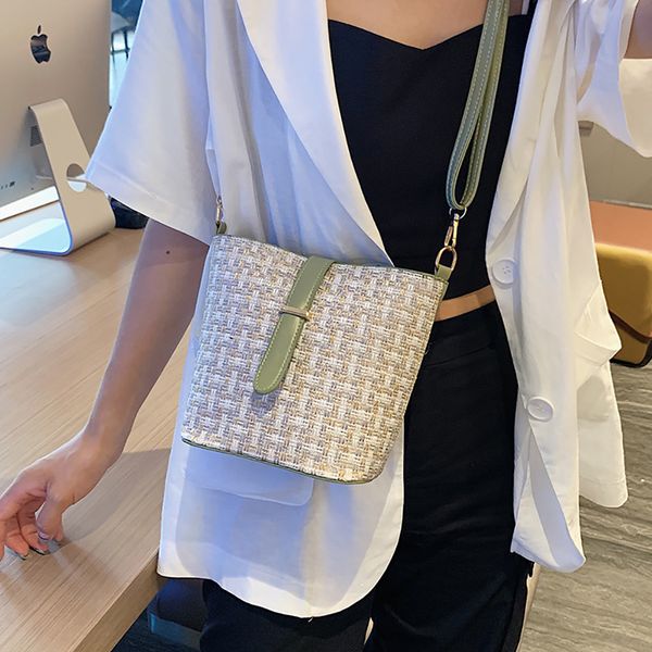 

women bags straw joker crossbody fashion casual shoulder bucket bolsa feminina torebka damska shopper sac main femme woman bag