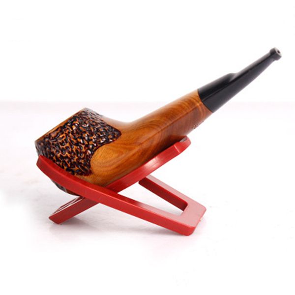 

8.2cm plastic folding pipe holder smoking pipe display accessory cigarette fittings decorative 2color red black foldable pipe rack holder