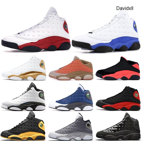 

jumpman 13 13s basketball shoes classic chicago hyper royal dmp bred black cat he got game mens trainers nakeskin jordan size 36-47