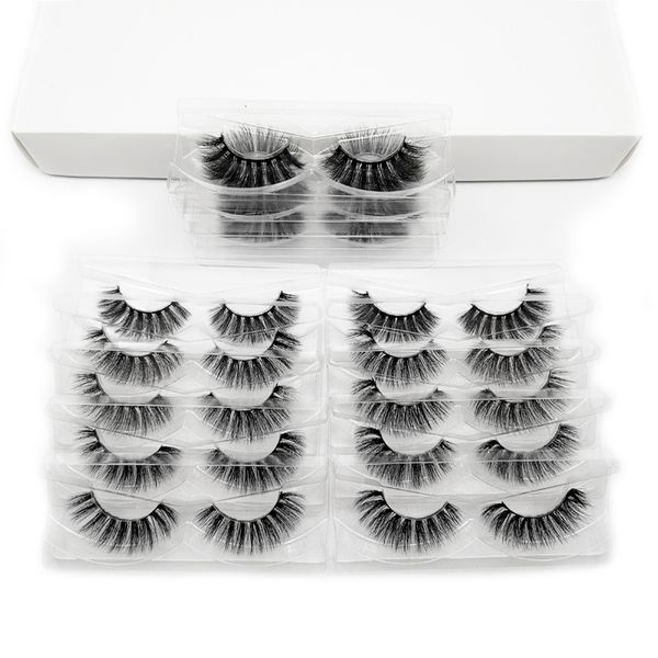 

false eyelashes 30 pairs hand made mink 3d hair lashes natural makeup volume
