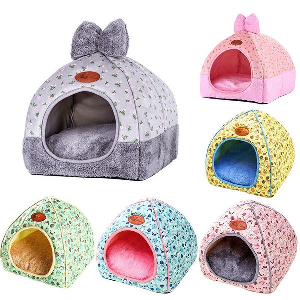 

1pc pet dog bed & sofa warming dog house soft nest winter kennel for puppy cat plus size small medium dogs pet