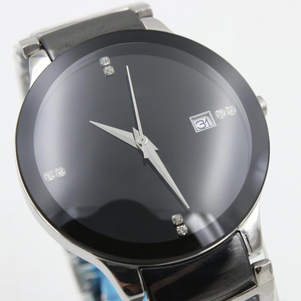 

пара watch rad centrix limited watch round r30941702 высокое качество дата керамическое черное кварцевое движение топ продам модные часы, Slivery;brown