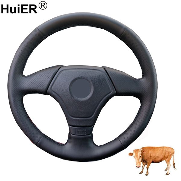 

hand sewing car steering wheel cover wrap cow leather for e36 1995-2000 e39 1995-1999 e46 1998-2000 e3 1995-1997 volant