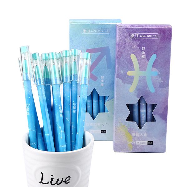 

creative twelve constellations gel pen school supplies gel pen the office korean stationery for school office chancellory pens