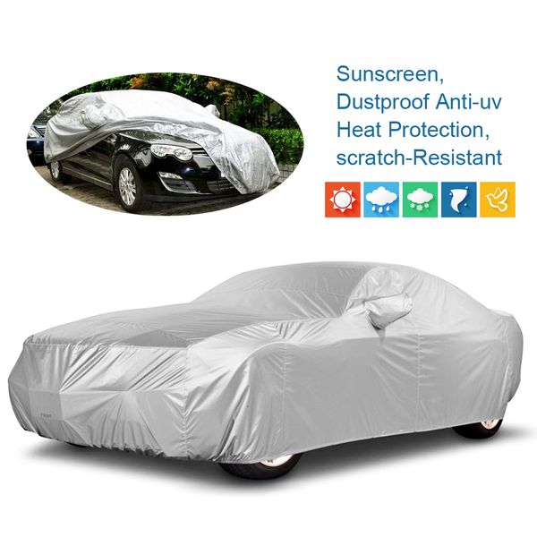 

car covers sedan universal size s/m/l/ l/xl/xxl indoor outdoor full car cover sun uv snow dust rain resistant protection