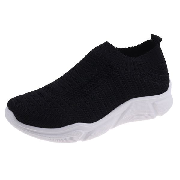 

kancoold women spring summer sneaker knitted mesh vulcanized shoes casual slip on flat soft walking footwear zapatos de mujers