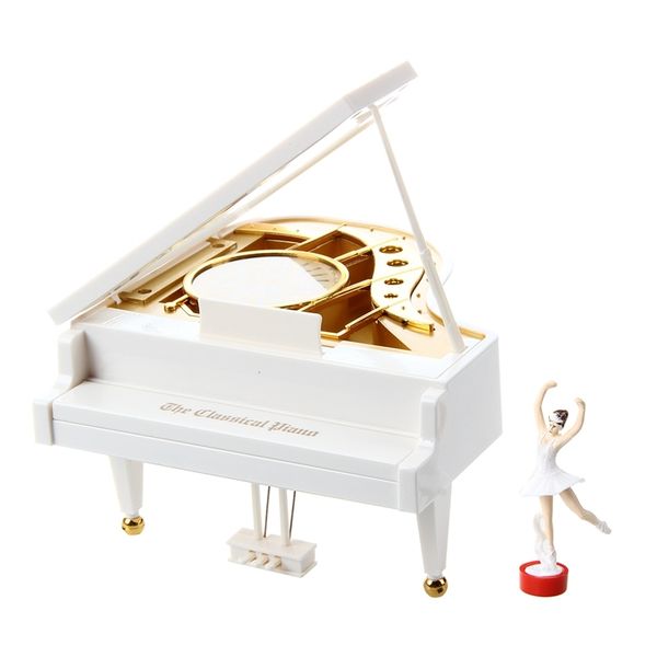 

carillon music box music box grand piano white ballerina new other home decor
