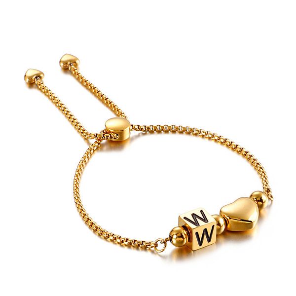 

26 письмо geometry браслеты для женщин марка ювелирных изделий золотой adjust браслет браслеты дамы моды vintage нержавеющей стали нового, Black