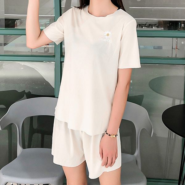 

little daisy girlfriends home comfortable breathable pleated women's set loose good home pajamas night pajamas two-piece set, Blue;red