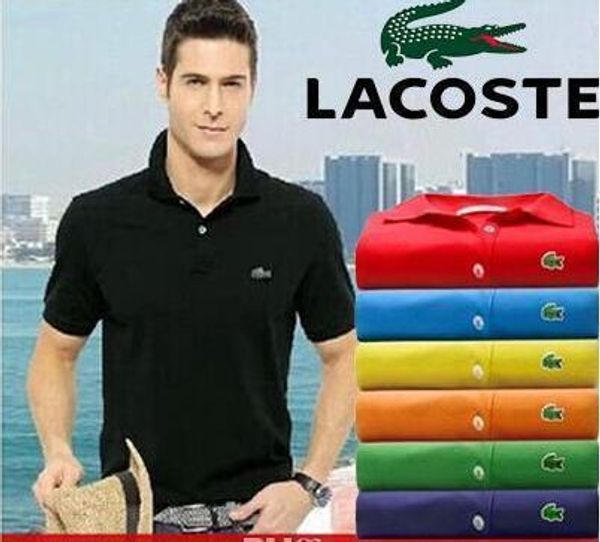 

Sell new logo 2019 crocodile embroidery polo hirt men hort leeve ca ual hirt man 039 olid polo hirt plu 5xl 6xl cami a polo 333