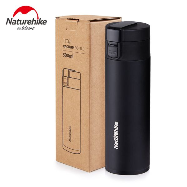 

naturehike 500ml vacuum cup vacuum flask sport bottle stainless steel coffee cups mugs bottle 2 colors