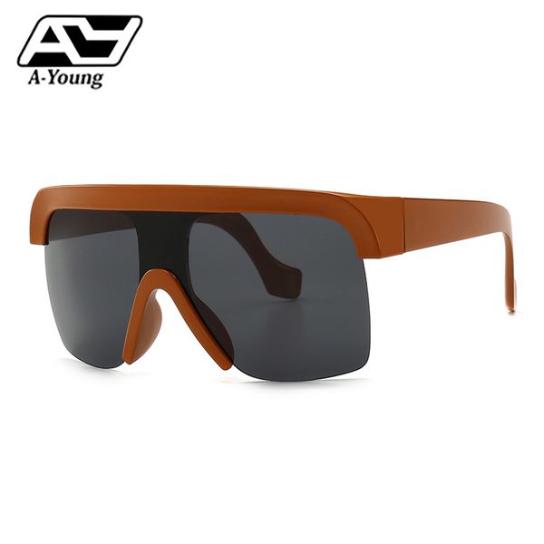 

ay-zhang women sunglasses square modern style eyewear oversized frame vintage women men sun glasses high quality, White;black
