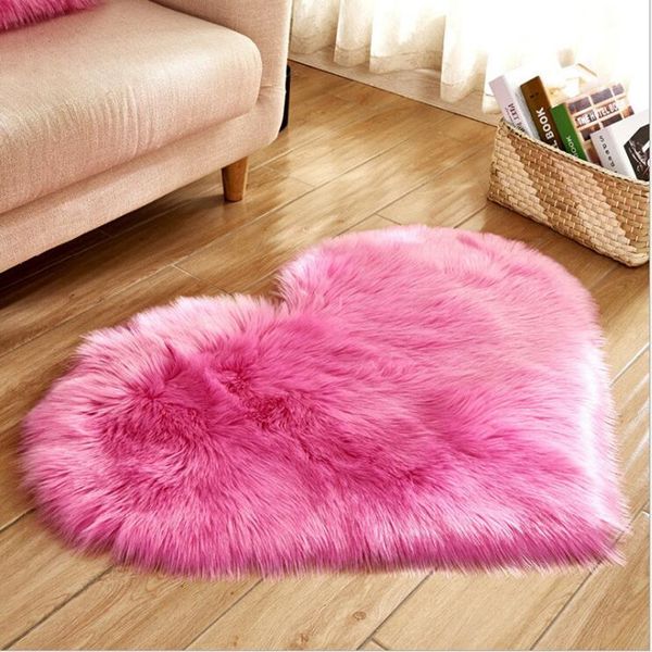 

soft love heart wool ковер гостиная журнальный столик подушка диван плюшевый ковер спальня матрас rose red floating window мат ковер