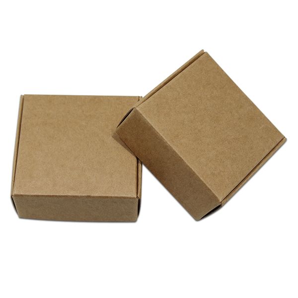 

50pcs variety colors kraft paper jewelry crafts package box carton board chocolate candy packing box party gifts souvenir