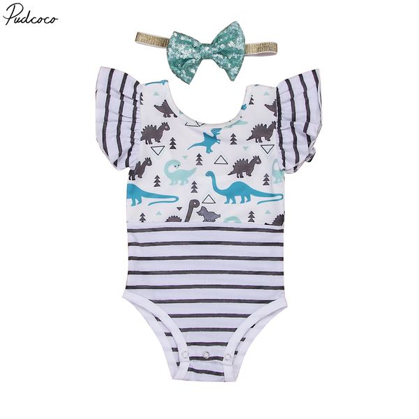 

pudcoco lovely kids baby girl clothes cotton casual cartoon short sleeve outfits 0-18months, Pink;blue