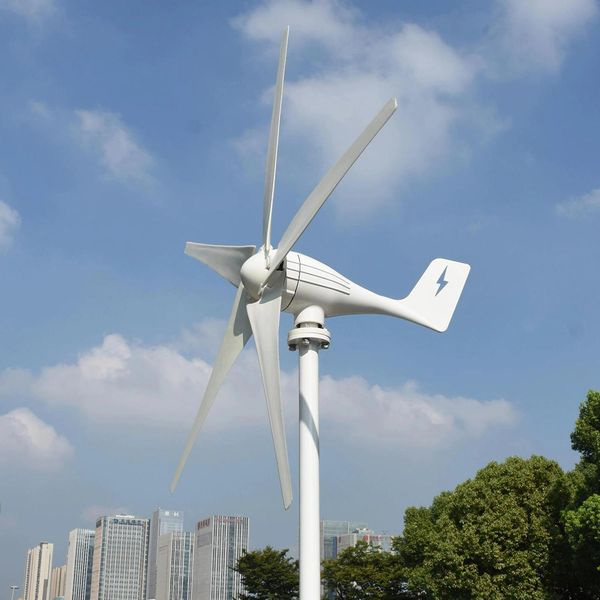 AMG Wind Eyal Turbine Generator 600W 12V / 24V 5/3 Лезвия горизонтальный ветрогенератор для домашнего использования