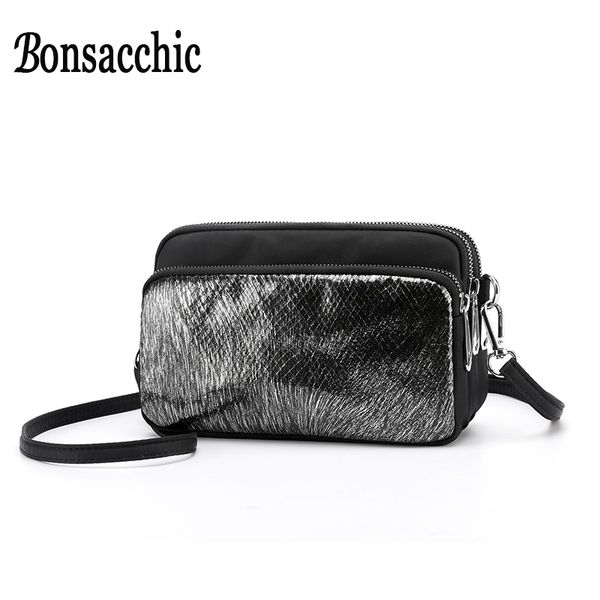 

bonsacchic mini women day clutches luxury handbags women bags designer waterproof nylon ladies hand bags female clutch purse