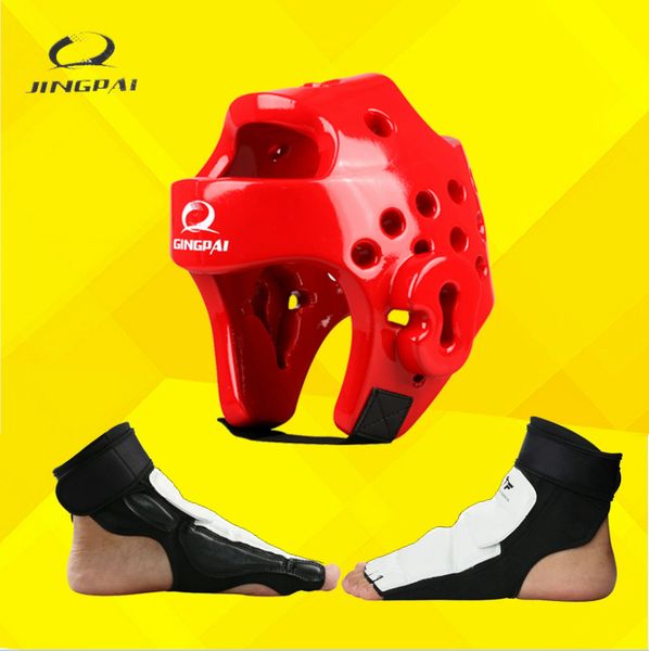 

taekwondo foot protector kta + karate guard headgear face protector sparring gear helmet taekwondo head protection