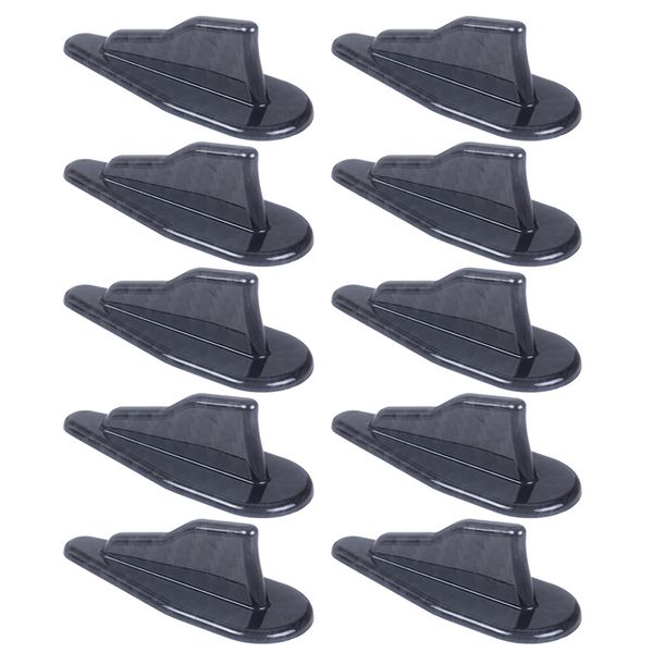 

10 pieces car roof decorative shark fins spoiler wing kit vortex generator