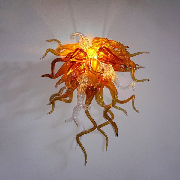 

100% Hand Blown Glass Wall Lamps Modern Art Designed Mouth Blown Glass Art Wall Lights Customized Antique Wall Lighting Free Shipping