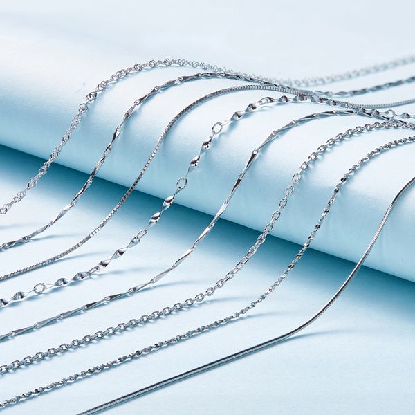 

adjustable silver necklace for bulk purchase, can be used for diy necklace bracelet jewelry production