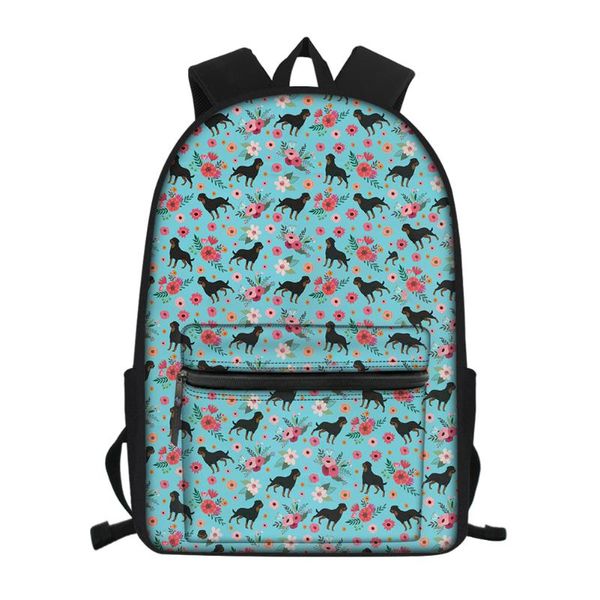 

thikin ladies backpack with animal flower design mini backpack women travel leptap bag zipper kids bookbag sac a dos femme 2020